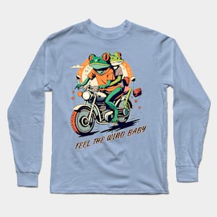 feel the wind free frogs Long Sleeve T-Shirt